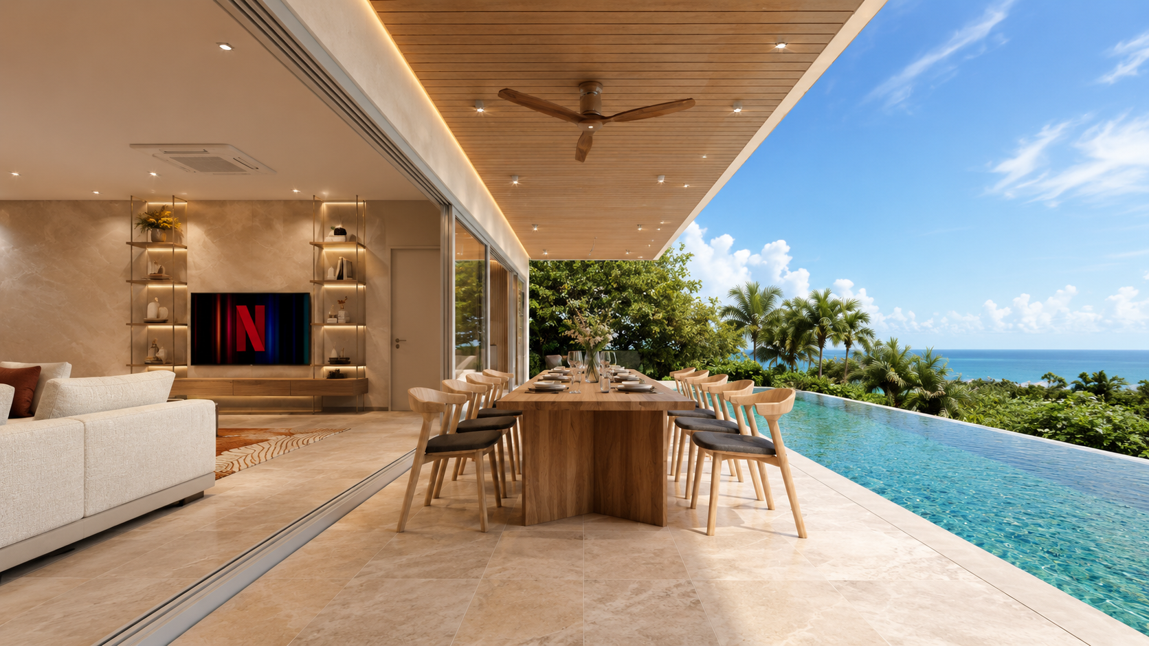 Sea view terrace